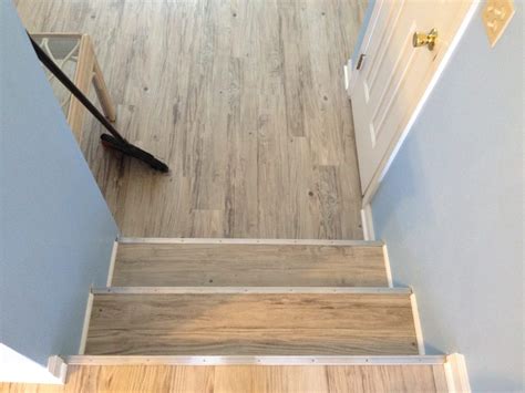 Cap A Tread · How to make vinyl nosing for stairs · Making Stair Nosings from Vinyl Plank Flooring · Bull Nose finish using Vinyl Flooring · VINYL . . Coreluxe stair nose installation